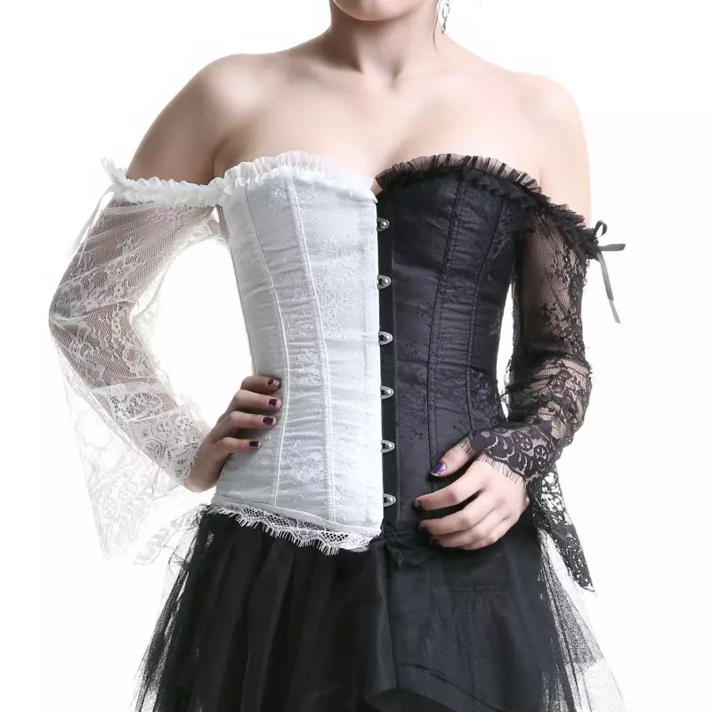 Black Corset with White Lace from the Style Brand