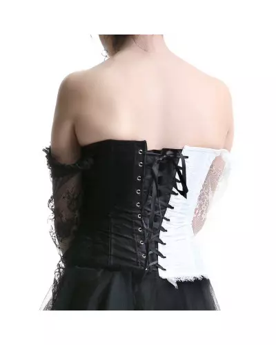 Schwarz-Weiße Korsage der Style-Marke für 25,99 €