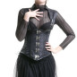 Corset Serre Taille avec Bretelles et Rayures