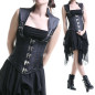 Corset Serre Taille avec Bretelles et Rayures