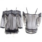 T-Shirt en Tulle et Dentelle