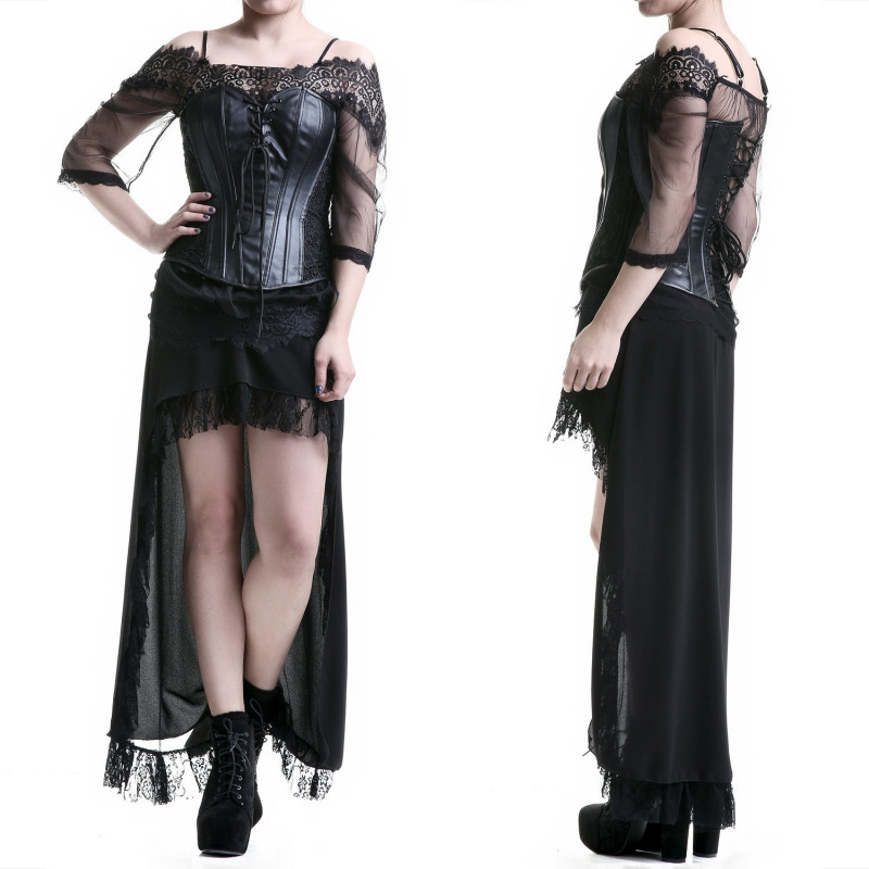 T-Shirt de Tule e Renda