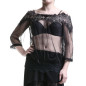 T-Shirt de Tule e Renda