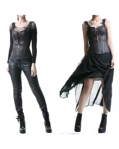 Corset with Lacing and Zipper from Style Brand at €29.90