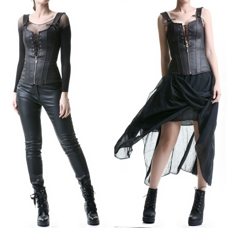 Corset avec Croisé et Zip