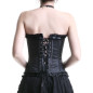 Schwarzes Satinkorsett