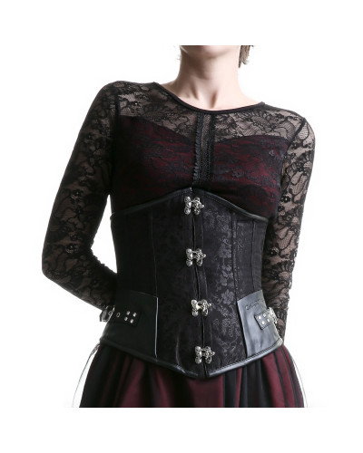 Corset Negro Cierres Especiales