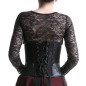 Corpete underbust com tiras Corpete underbust com tiras