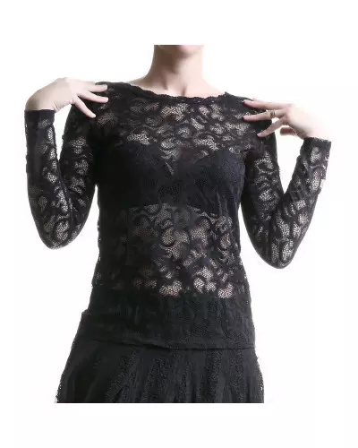 Transparent T-Shirt Made of Lace from Style Brand at €12.00