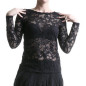 Transparent T-Shirt Made of Lace