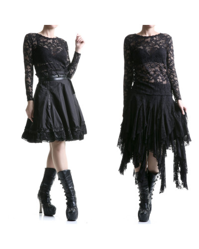 T-Shirt Transparente en Dentelle