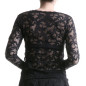 T-Shirt Transparente de Renda