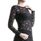 T-Shirt Transparente de Renda