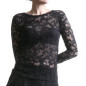 Transparent T-Shirt Made of Lace