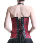 Black and Red Corset with Neck