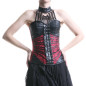 Black and Red Corset with Neck