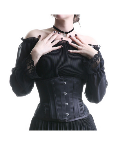 CORSET NEGRO BAJO PECHO
