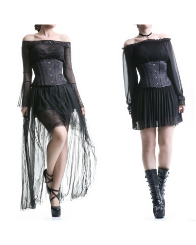 CORSET NEGRO BAJO PECHO