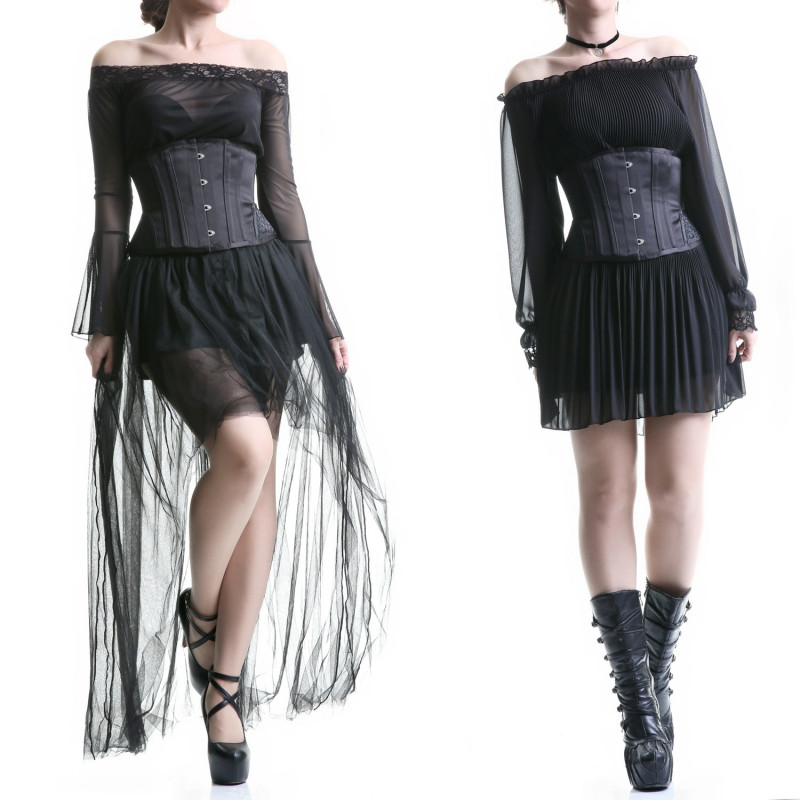Black Underbust Corset