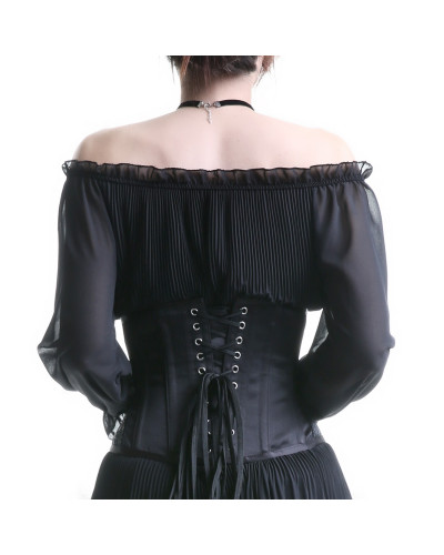 CORSET NEGRO BAJO PECHO