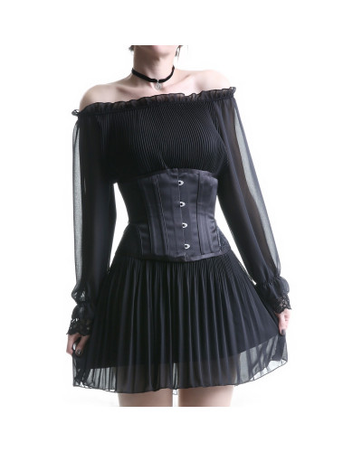 CORSET NEGRO BAJO PECHO