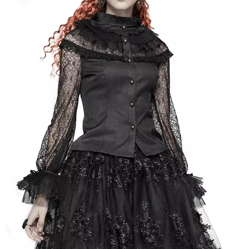 Shirt with Lace from Punk Rave Brand at €55.00