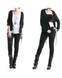 pantalones negros con rotos