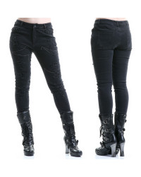 pantalones negros con rotos