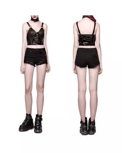 Top Made of Faux Leather from Punk Rave Brand at €41.00