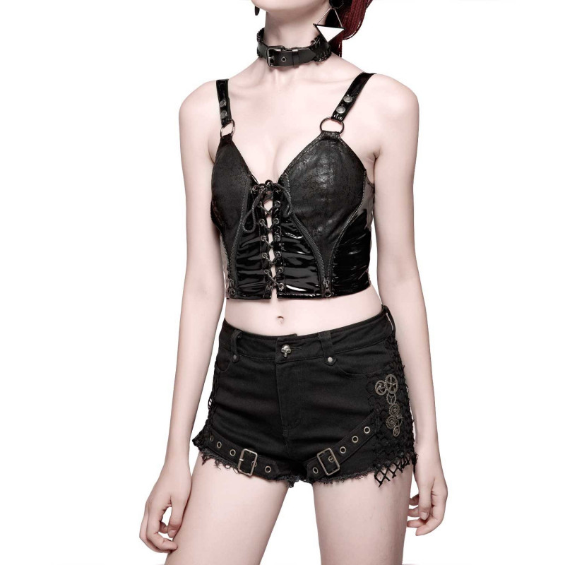Top Made of Faux Leather