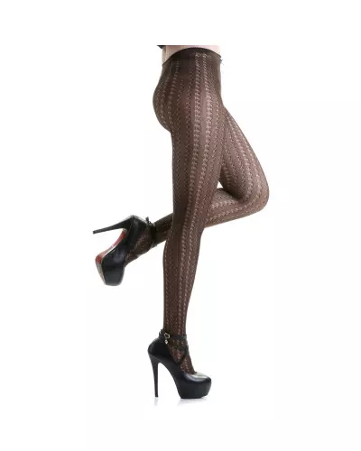 Brown Elastic Tights from Style Brand at €5.00