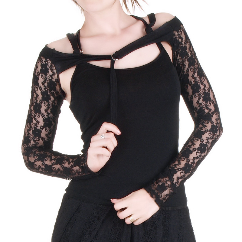 Gothic Bolerojäckchen mit Trägern