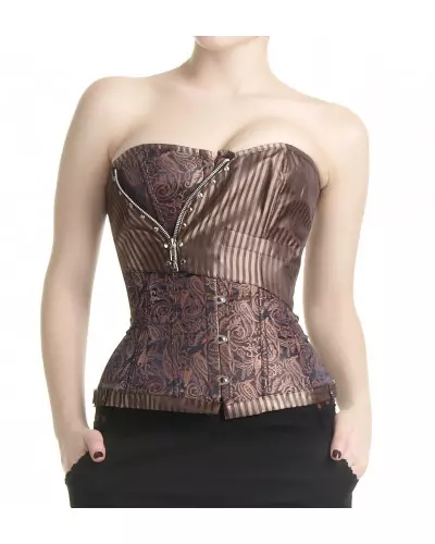 Brown Brocade Corset from Style Brand at €35.00