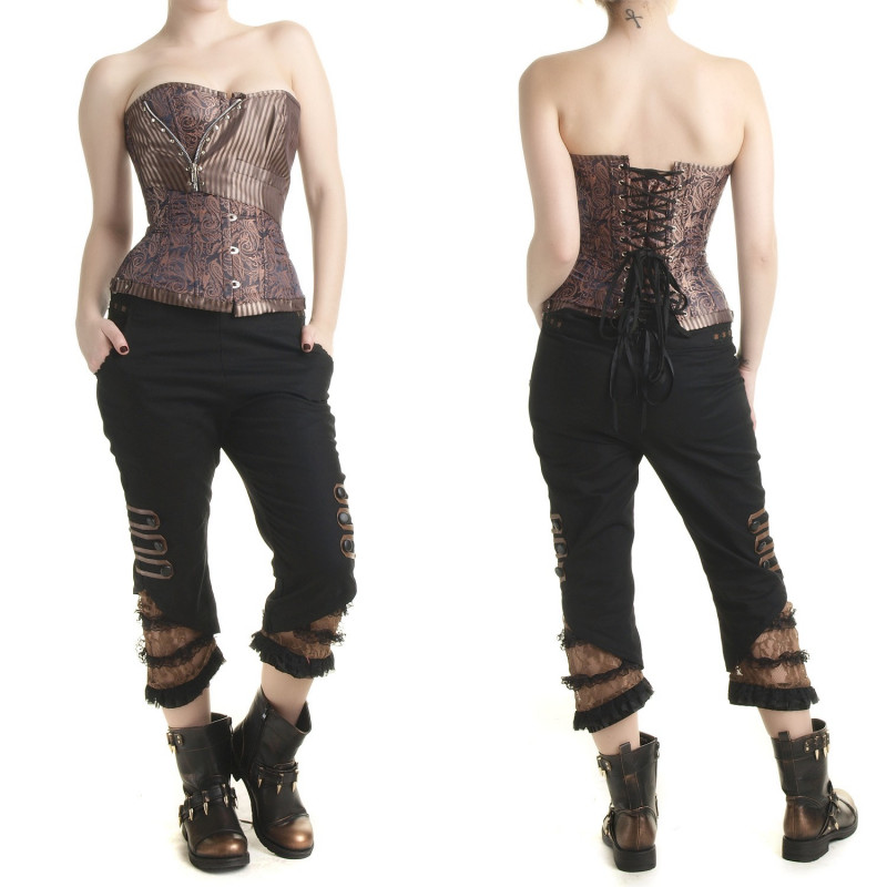 Corset Marron en Brocard