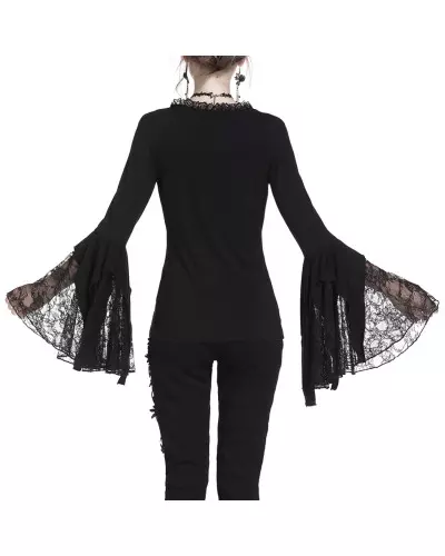 Elegant T-Shirt with Lace from Dark in love Brand at €39.95