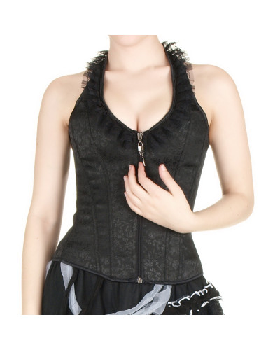 Corset Con Tirantes Negro