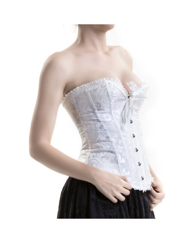 Corset Blanco Gotico estilo Tienda de Corsets