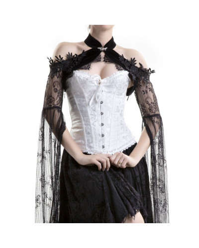 Corset Blanco Gotico estilo Tienda de Corsets