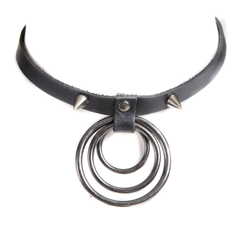 choker anillas con pinchos