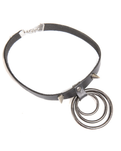 choker anillas con pinchos
