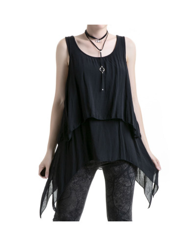 camiseta negra ancha