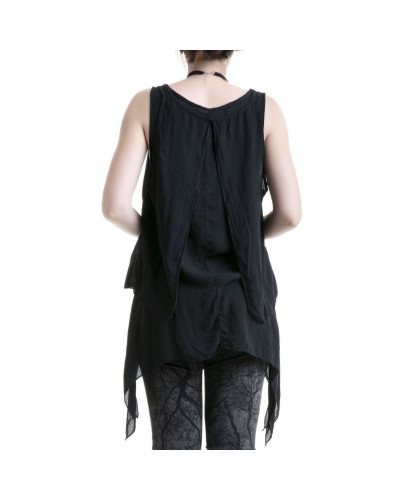 camiseta negra ancha