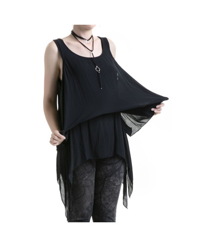 camiseta negra ancha