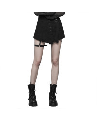 SHORT TIPO FALDA CON BOTONES