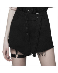 SHORT TIPO FALDA CON BOTONES