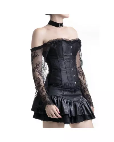 Corset Preto com Mangas da Marca Style por 21,50 €