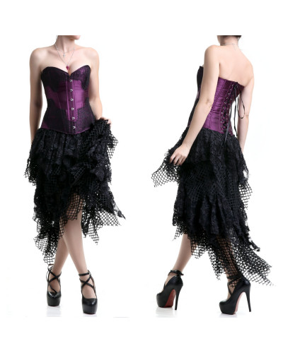 CORSET LILA LLAMATIVO ENCAJE