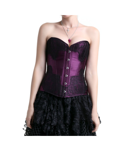 CORSET LILA LLAMATIVO ENCAJE