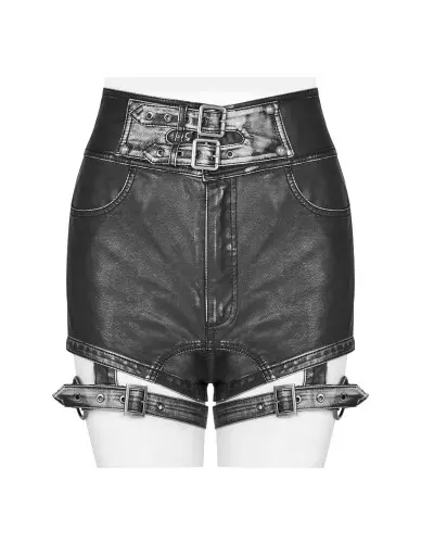 Shorts aus Kunstleder der Punk Rave-Marke für 55,00 €
