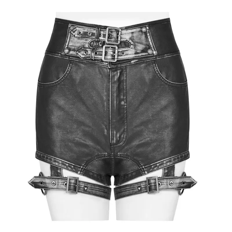 Shorts mit Schnallen der Punk Rave-Marke für 75,00 €